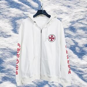 Chrome Hearts Women's Zipper Hoodie White